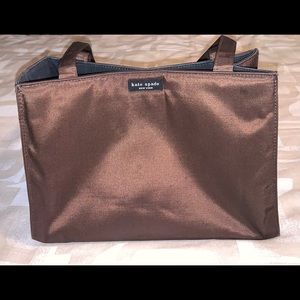 Brown Vintage 90s Nylon Box Tote shoulder bag